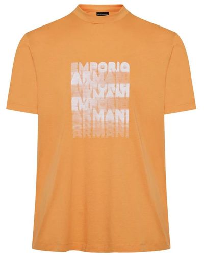 Emporio Armani T-Shirts - Orange