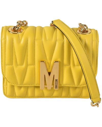 Moschino Stilvolle taschen - Gelb
