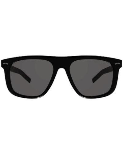 Montblanc Nero grigio occhiali da sole accessorio elegante uomo