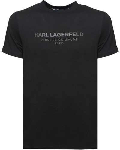 Karl Lagerfeld Magliette 3d address nera - Nero