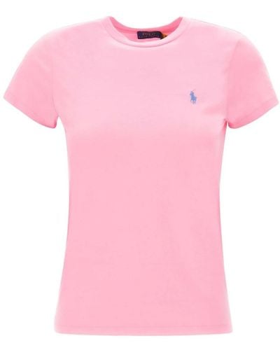Ralph Lauren Es polo t-shirt mit iconic logo - Pink
