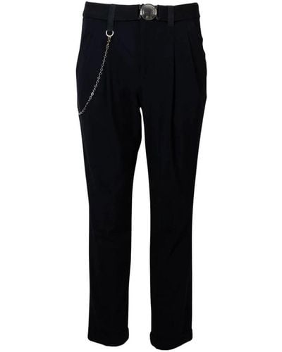 High Trousers > slim-fit trousers - Noir