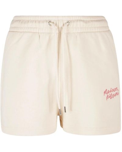 Maison Kitsuné Short Shorts - Natural