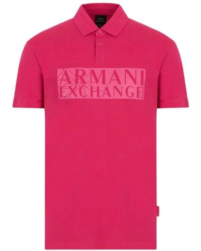 Armani Exchange Polo Shirts - Pink