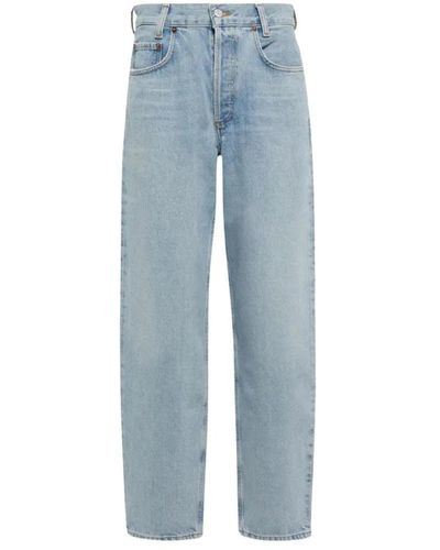Agolde High rise baggy taper jeans - Blau