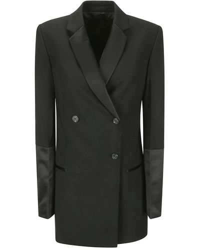 Helmut Lang Stretch giacca tux - Nero