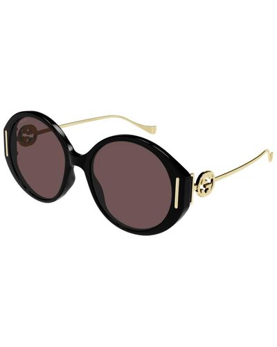Gucci Stylische sonnenbrille schwarz gg1202s - Braun