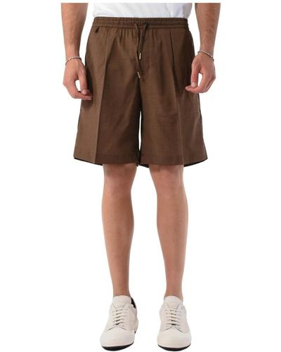 BRIGLIA Casual Shorts - Brown