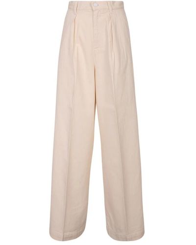 Made In Tomboy Wide Trousers - Natural