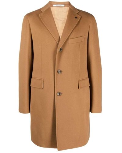 Tagliatore Coats > single-breasted coats - Marron