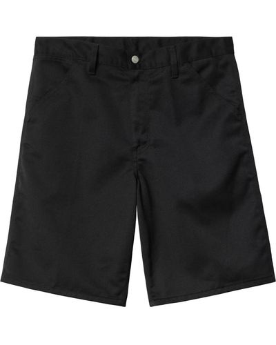 Carhartt Schwarze bermuda-shorts mit taillenband