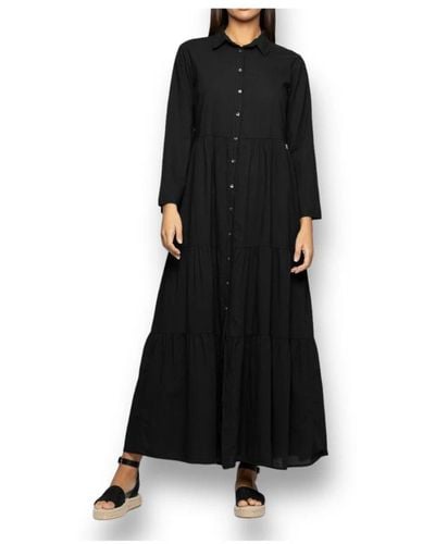 Kocca Shirt Dresses - Black