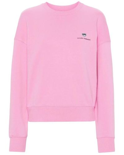 Chiara Ferragni Rosa sweaters mit 317 logo classic - Pink