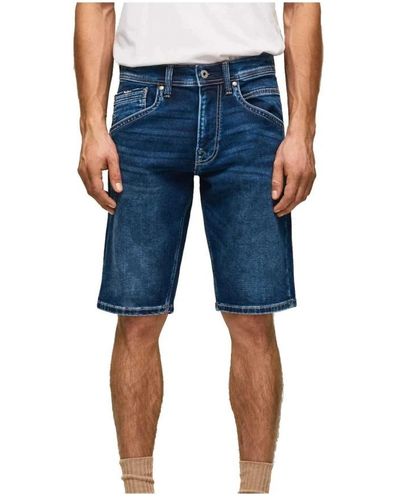 Pepe Jeans Denim Shorts - Blue