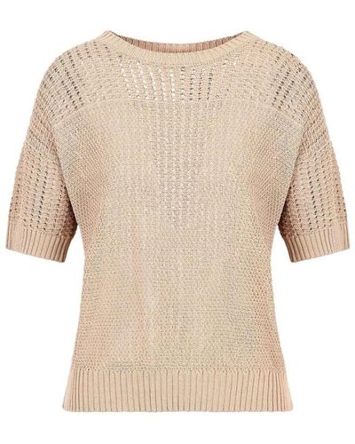 Armani Exchange Stylischer pullover sweater - Natur
