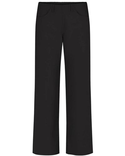 LauRie Loose sl trousers negro eco vero calidad