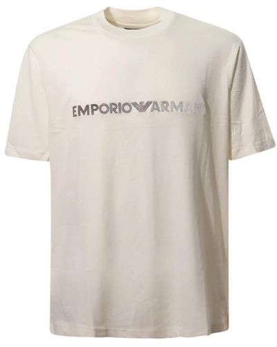 Emporio Armani T-Shirts - Natural