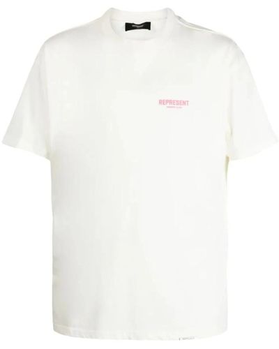 Represent Club t-shirt mit grafikdruck - Weiß