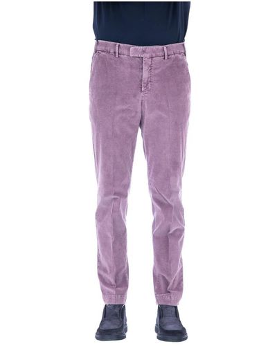PT Torino Straight Trousers - Purple