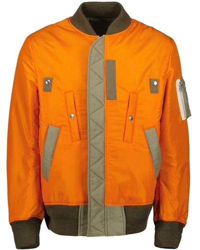 Sacai Bomber jackets - Orange
