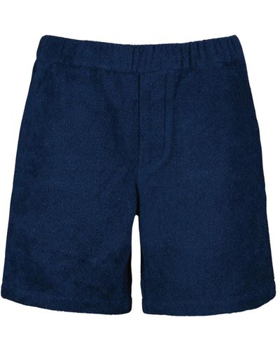 Prada Baumwoll-frottee shorts - Blau