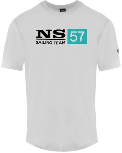 North Sails Klassisches weißes t-shirt