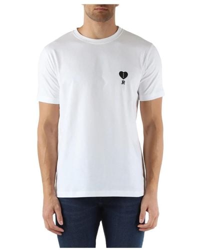 RICHMOND T-shirt regular fit con ricamo logo - Bianco