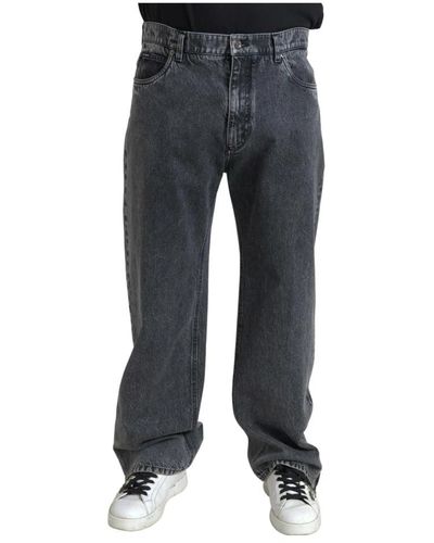 Dolce & Gabbana Loose-fit jeans - Grigio
