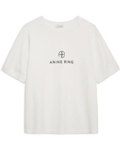 Anine Bing Jaylin top & t-shirt ivory - Weiß