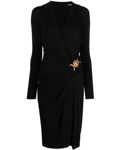 Versace Midi Dresses - Black