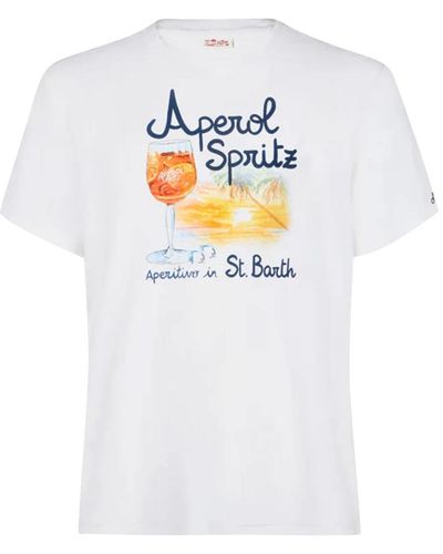 Saint Barth Venice bia t-shirt - Bianco