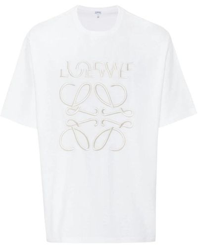 Loewe Weiße loose fit anagram t-shirt