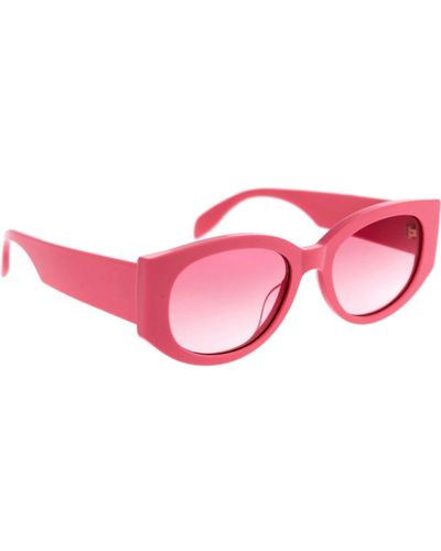 Alexander McQueen Ikonoische sonnenbrille mit garantie - Pink