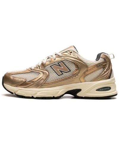 New Balance Turtledove gold metallic sneakers - Natur