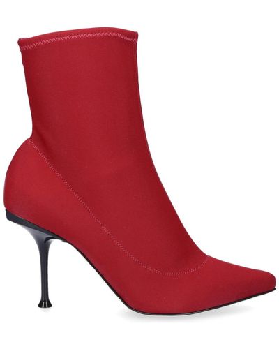 Sergio Rossi Sr Milano Booties - Red