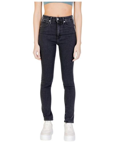Calvin Klein High rise skinny jeans - Blu
