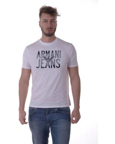 Armani Jeans Casual logo print sweatshirt - Lila