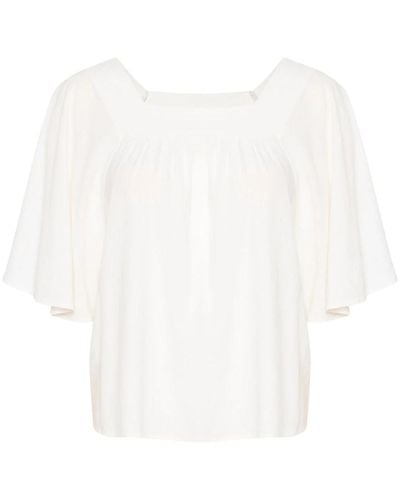 Inwear Lockere silhouette weiße top bluse