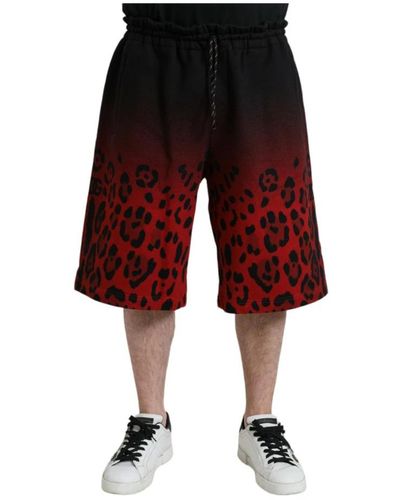 Dolce & Gabbana Long Shorts - Red