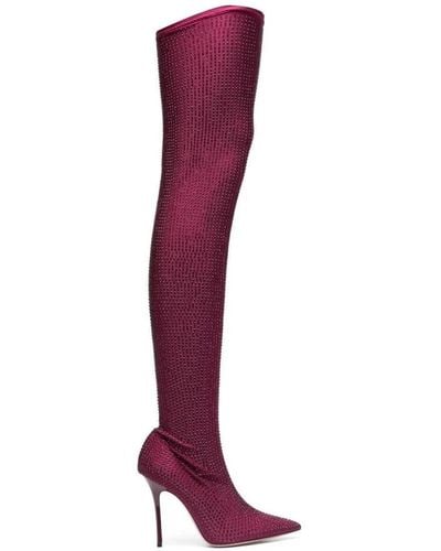 Gedebe Over-Knee Boots - Purple