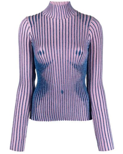 Jean Paul Gaultier Knitwear > turtlenecks - Violet