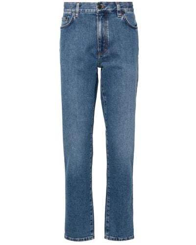 Zegna Slim fit baumwoll elastan jeans - Blau