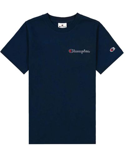 Champion Rochester t-shirt mit rundhals - Blau