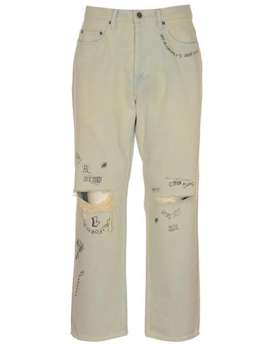 Golden Goose Straight Jeans - Natural