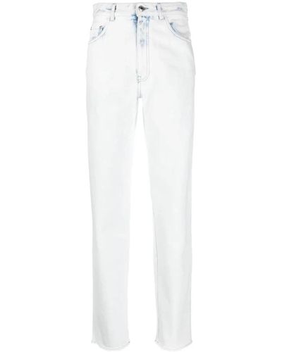Gcds Jeans > straight jeans - Blanc
