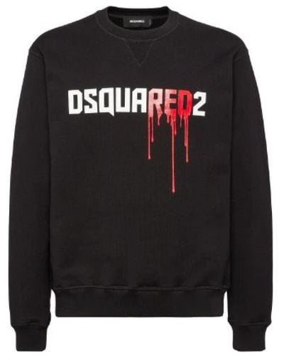 DSquared² Logo-print-sweatshirt - Schwarz