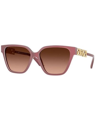 Versace Sunglasses,rote verlaufssonnenbrille modell ve4471b - Braun