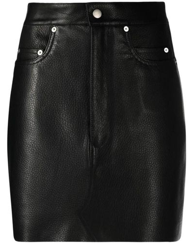 Rick Owens Skirts > leather skirts - Noir