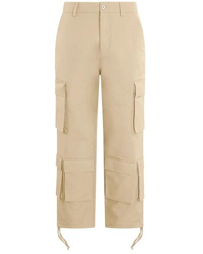 Represent Wide Trousers - Natural