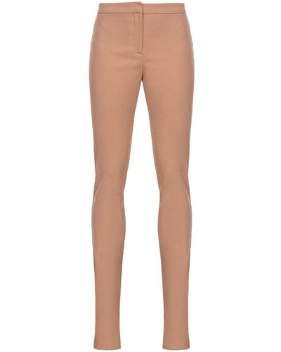 Pinko Pantalones skinny beige con aberturas en los tobillos - Neutro